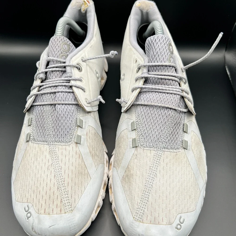 On Cloud 19-99194 Womens 11 Running Shoes Glacier White‎ Mesh Athletic Sneaker